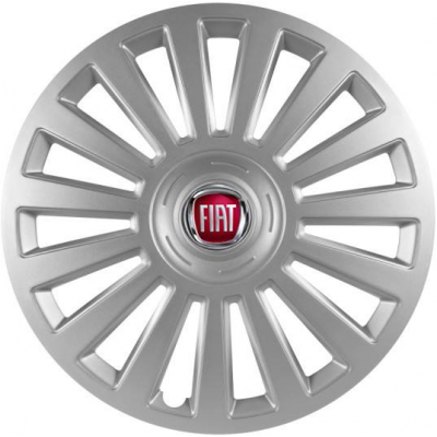 KRYTY KOLIES PRE FIAT 15" LUXURY silver 4ks